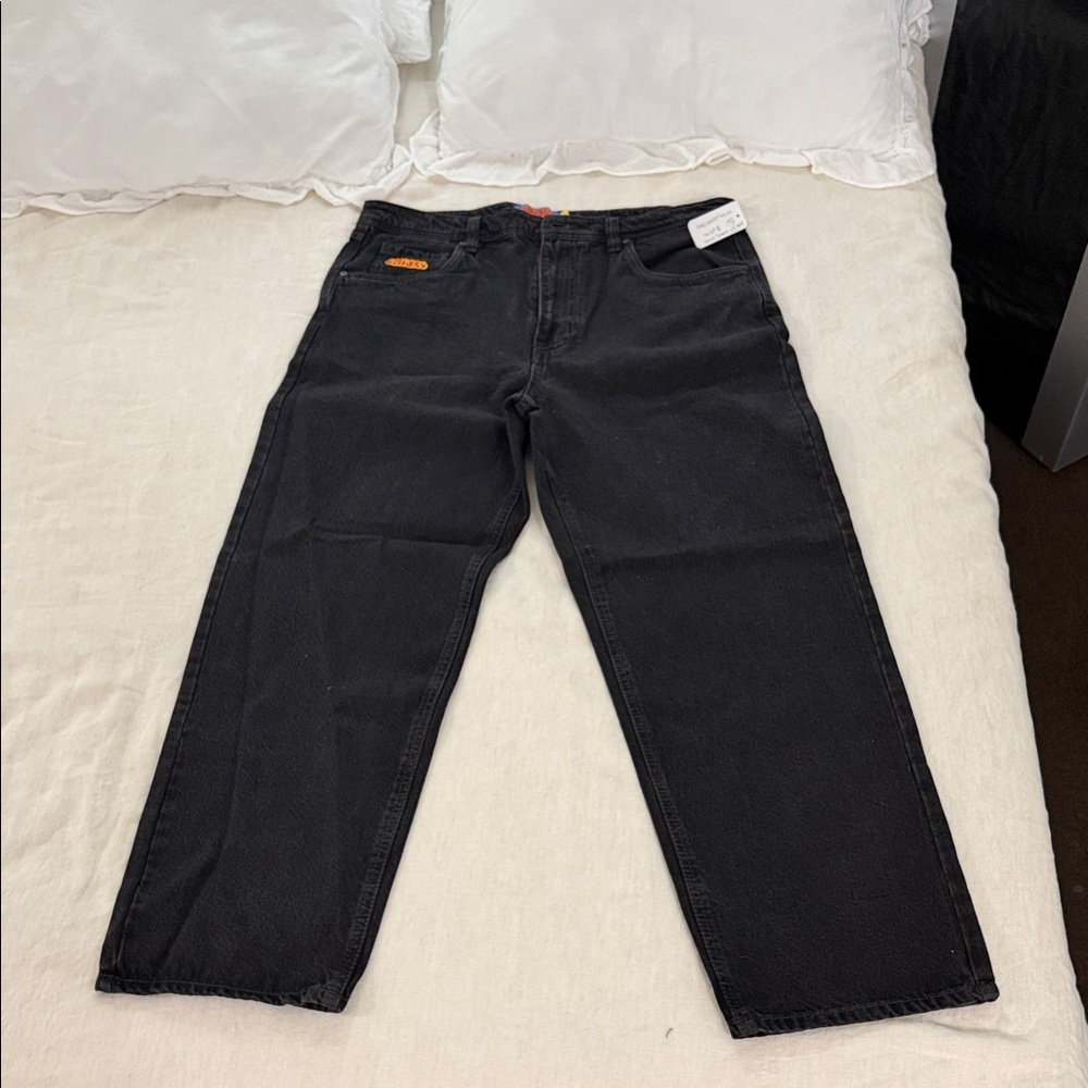 Obey Men's Relaxed Black Jeans
